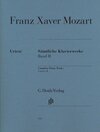Buchcover Franz Xaver Mozart - Sämtliche Klavierwerke, Band II