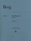Buchcover Alban Berg - Streichquartett op. 3