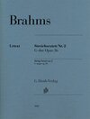 Buchcover Johannes Brahms - Streichsextett Nr. 2 G-dur op. 36