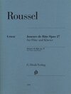 Buchcover Albert Roussel - Joueurs de flûte op. 27 . für Flöte und Klavier
