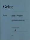 Buchcover Edvard Grieg - Violinsonate F-dur op. 8