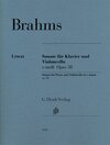 Buchcover Johannes Brahms - Violoncellosonate e-moll op. 38