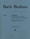 Buchcover Johannes Brahms - Chaconne aus der Partita Nr. 2 d-moll (Johann Sebastian Bach), Bearbeitung für Klavier, linke Hand