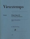 Buchcover Henry Vieuxtemps - Élégie op. 30 für Viola und Klavier