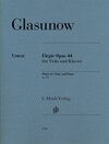 Buchcover Alexander Glasunow - Élégie op. 44 für Viola und Klavier