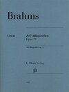 Buchcover Johannes Brahms - Zwei Rhapsodien op. 79