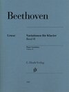 Buchcover Ludwig van Beethoven - Variationen für Klavier, Band II