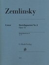 Buchcover Alexander Zemlinsky - Streichquartett Nr. 2 op. 15