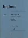 Buchcover Johannes Brahms - Walzer op. 39 – Erleichterte Fassung