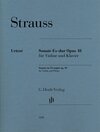 Buchcover Richard Strauss - Violinsonate Es-dur op. 18