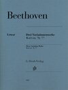 Buchcover Ludwig van Beethoven - 3 Variationenwerke WoO 64, 70, 77