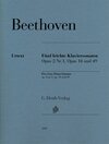 Buchcover Ludwig van Beethoven - Fünf leichte Klaviersonaten