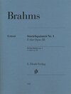 Buchcover Johannes Brahms - Streichquintett Nr. 1 F-dur op. 88