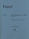 Buchcover Gabriel Fauré - Klavierquartett Nr. 1 c-moll op. 15