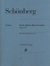 Buchcover Arnold Schönberg - Sechs kleine Klavierstücke op. 19