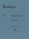 Buchcover Johannes Brahms - Violinsonate G-dur op. 78