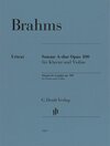 Buchcover Johannes Brahms - Violinsonate A-dur op. 100