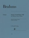Buchcover Johannes Brahms - Violinsonate d-moll op. 108