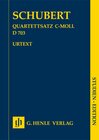 Buchcover Franz Schubert - Streichquartettsatz c-moll D 703