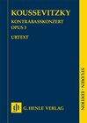 Buchcover Serge Koussevitzky - Kontrabasskonzert op. 3