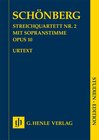 Buchcover Arnold Schönberg - Streichquartett Nr. 2 op. 10 mit Sopranstimme