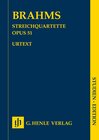 Buchcover Johannes Brahms - Streichquartette op. 51 Nr. 1 c-moll und Nr. 2 a-moll