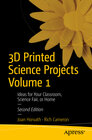 Buchcover 3D Printed Science Projects Volume 1